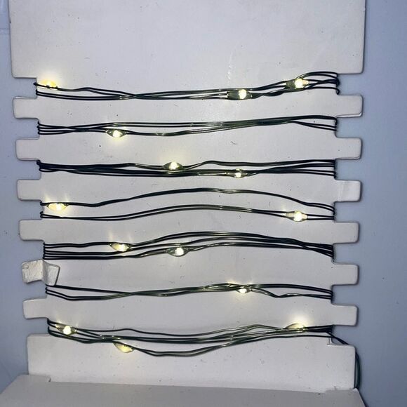 Bloom Room 25 ct LED Mini Green Wire with Warm White String Lights - Picture 4 of 5